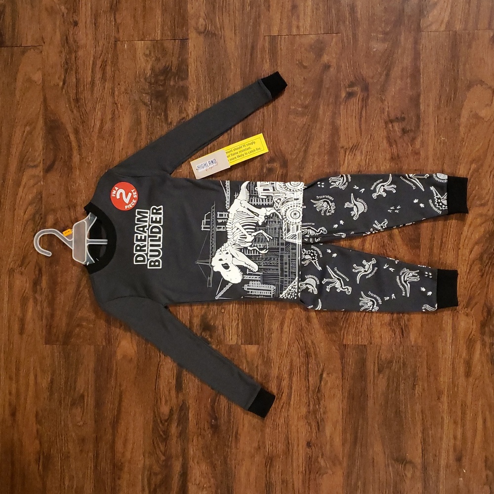Dream Builder 2-Piece Pajamas Set 5T Dinosaurs